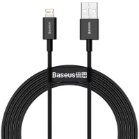 Cablu pentru telefon CALYS-A01 Baseus USB Type-A + Lightning 1 m/ Black photo 2