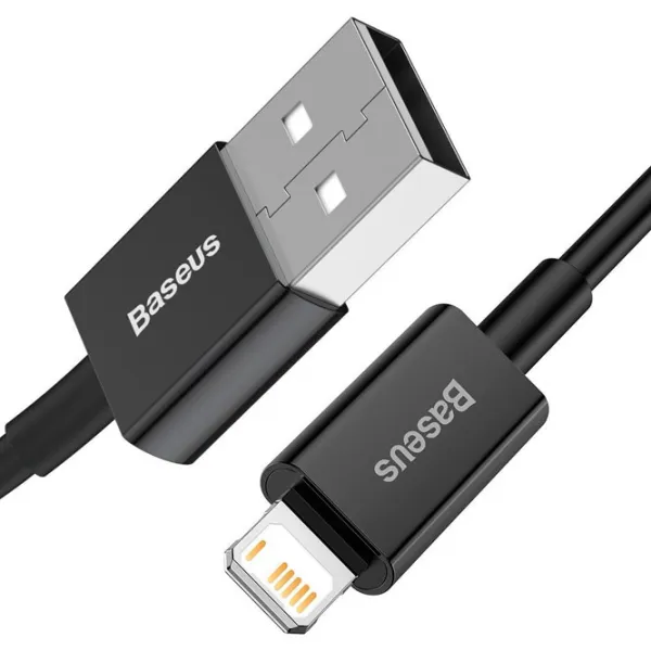 Кабель для телефона CALYS-A01 Baseus USB Type-A + Lightning 1 м/ Черный photo 3