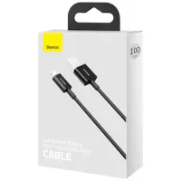 Cablu pentru telefon CALYS-A01 Baseus USB Type-A + Lightning 1 m/ Black photo 4