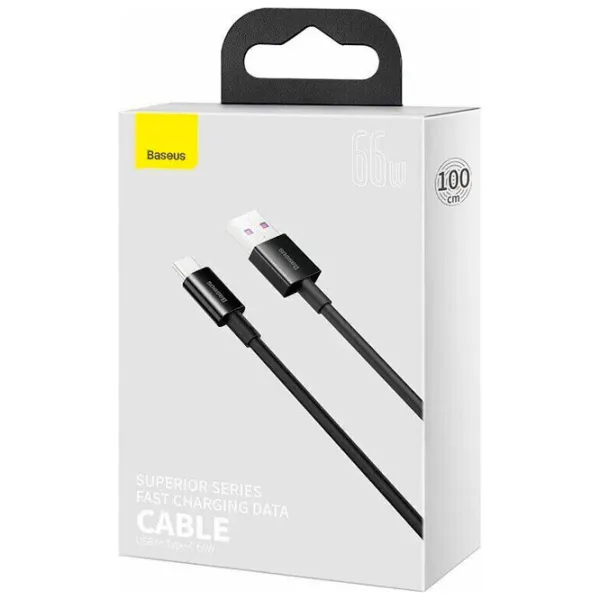 Кабель для телефона CATYS-01 Baseus USB Type-A + USB Type-C 1 м/ Черный photo 5