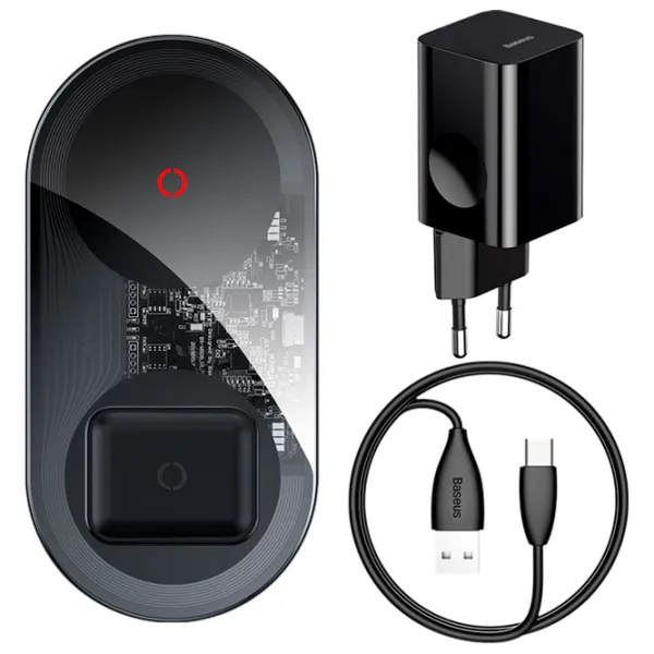 Încărcător wireless Baseus TZWXJK-B01 2.67 A/ Transparent photo 2