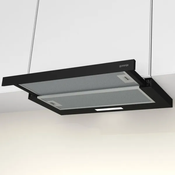 Вытяжка Gorenje TH 60E3 B Телескопическая/ Черный/ Серый photo 5