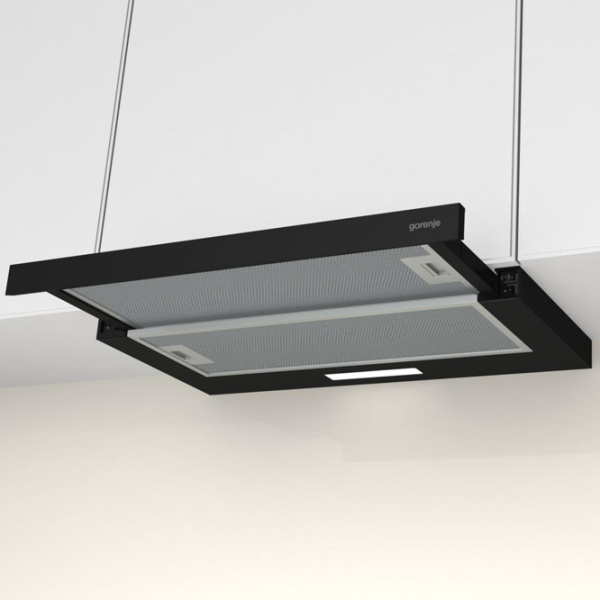 Вытяжка Gorenje TH 60E3 B Телескопическая/ Черный/ Серый photo 5