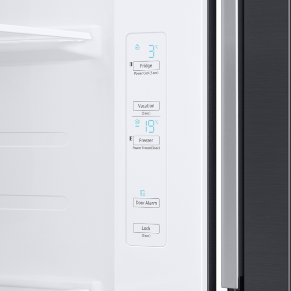 Frigider Samsung RH62A50F1M9/UA Side by Side 640 l / 178 cm / Inox photo 8