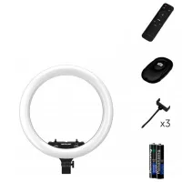 Lampă circulară Lovely Stream Selfie Ring RGB 450 mm Black photo 3
