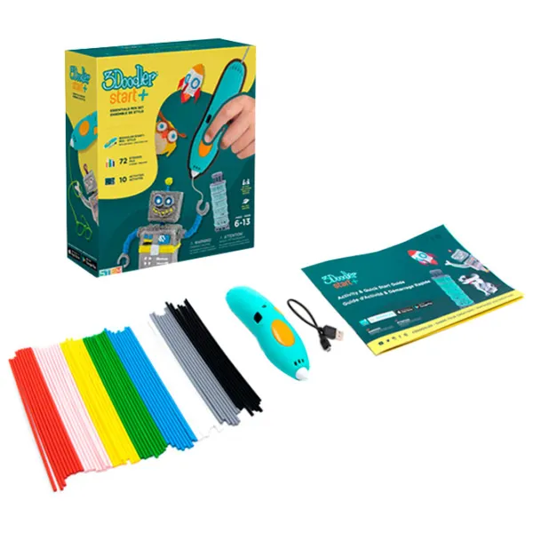 3D ручка 3Doodler Start Plus Creative Пластик/ Синий photo 2 3D ручка 3Doodler Start Plus Creative Пластик/ Синий photo 2