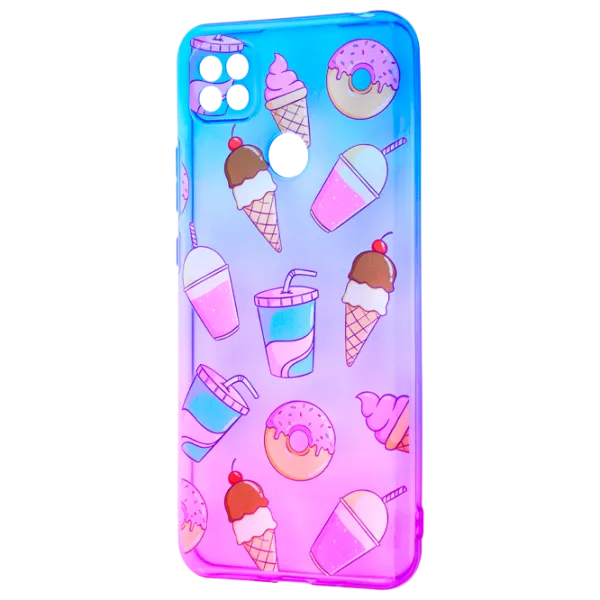 Чехол для смартфона Xiaomi Redmi 9C WAVE/ Back/ TPU/ Пурпурный Синий photo 2