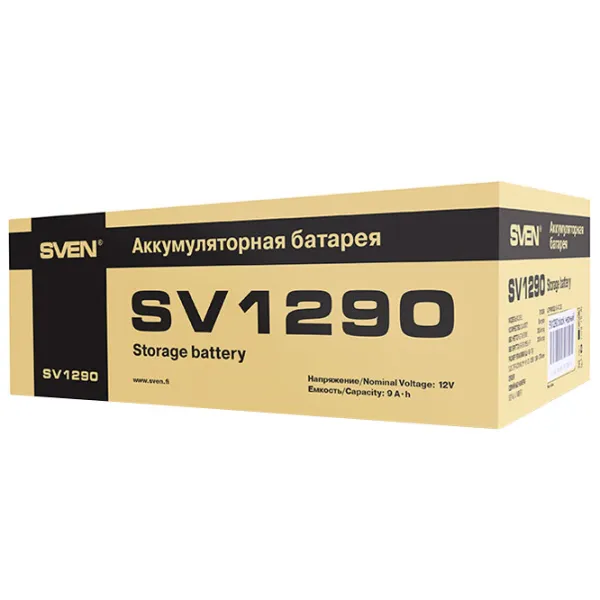 Аккумуляторная батарея для ИБП Sven SV1290 12 В 9 Ач Черный photo 4