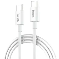 Cablu pentru telefon X23 Hoco USB Type-A + USB Type-C 1 m/ White photo 2
