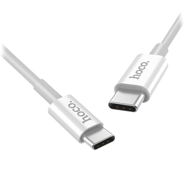 Cablu pentru telefon X23 Hoco USB Type-A + USB Type-C 1 m/ White photo 3