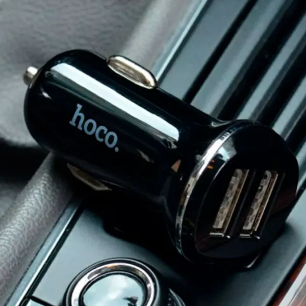 Încărcător auto Hoco Z1 2.1 A/ Black photo 5