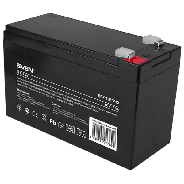 Аккумуляторная батарея для ИБП Sven SV1270 12 В 7 Ач Черный photo 3