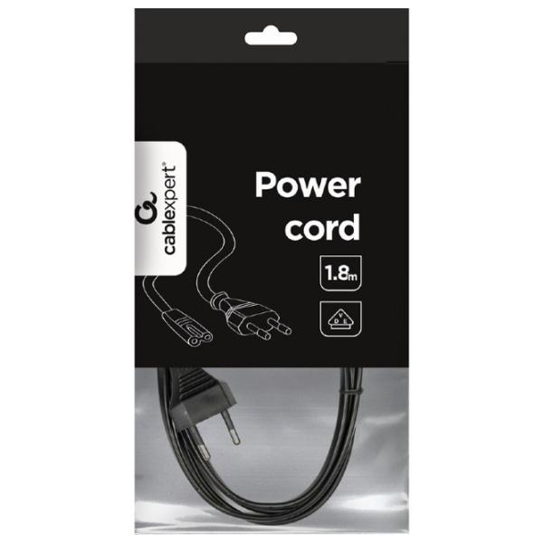 Кабель питания Cablexpert Schuko + C7 1.8 м/ Черный photo 5