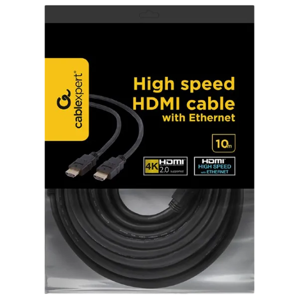 Кабель видео Cablexpert HDMI + HDMI 10 м/ Черный photo 4