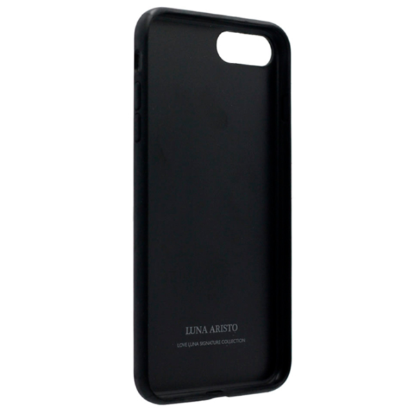 Чехол для смартфона Apple iPhone 8 Plus/ 7 Plus Luna Aristo/ Back/ Кожа/ Белый Черный photo 2 Чехол для смартфона Apple iPhone 8 Plus/ 7 Plus Luna Aristo/ Back/ Кожа/ Белый Черный photo 2