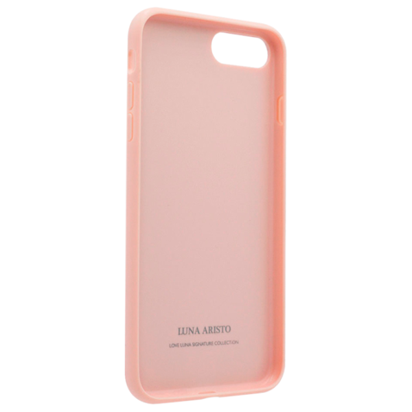 Husă pentru smartphone Apple iPhone 8 Plus/ 7 Plus Luna Aristo/ Back/ Piele/ White Pink photo 3 Husă pentru smartphone Apple iPhone 8 Plus/ 7 Plus Luna Aristo/ Back/ Piele/ White Pink photo 3