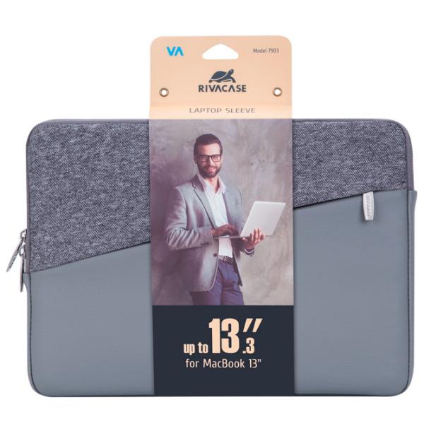 Husă pentru laptop RivaCase 7903 13.3"/ Grey photo 11