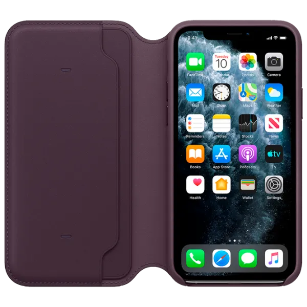 Husă pentru smartphone Apple iPhone 11 Pro Apple/ Flip Cover/ Leather/ TPU/ Aubergin Purple photo 3 Husă pentru smartphone Apple iPhone 11 Pro Apple/ Flip Cover/ Leather/ TPU/ Aubergin Purple photo 3