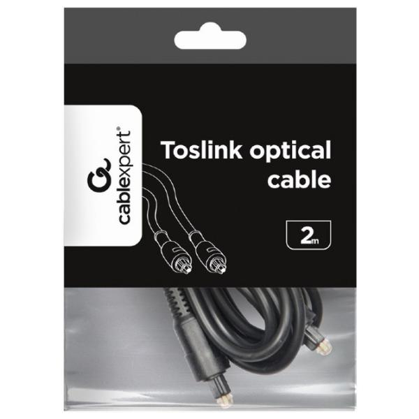 Аудио кабель Cablexpert Toslink + Toslink 2 м/ Черный photo 4