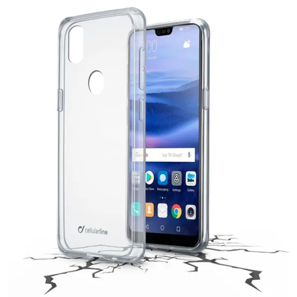 Husă pentru smartphone Huawei P20 Lite Cellularline/ Back/ Silicon/ Transparent photo 2