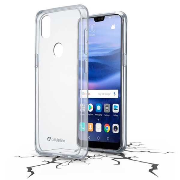 Husă pentru smartphone Huawei P20 Lite Cellularline/ Back/ Silicon/ Transparent photo 2