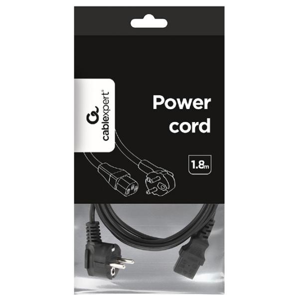Cablu de alimentare Cablexpert Schuko + C13 1.8 m/ Black photo 4