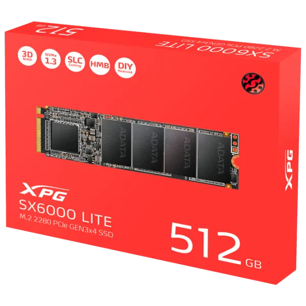SSD ADATA XPG SX6000 Lite 512 ГБ M.2 photo 5