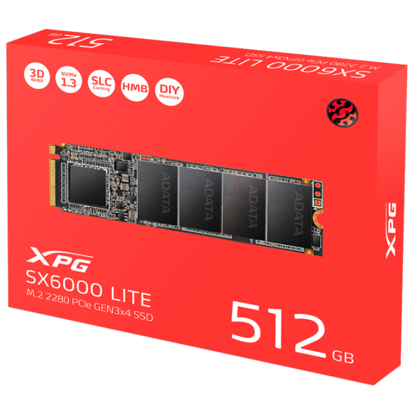SSD ADATA XPG SX6000 Lite 512 ГБ M.2 photo 5