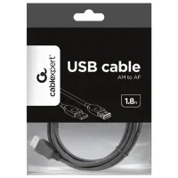 Cablu de date Gembird USB Type-A + USB Type-A 1.8 m/ Black photo 5