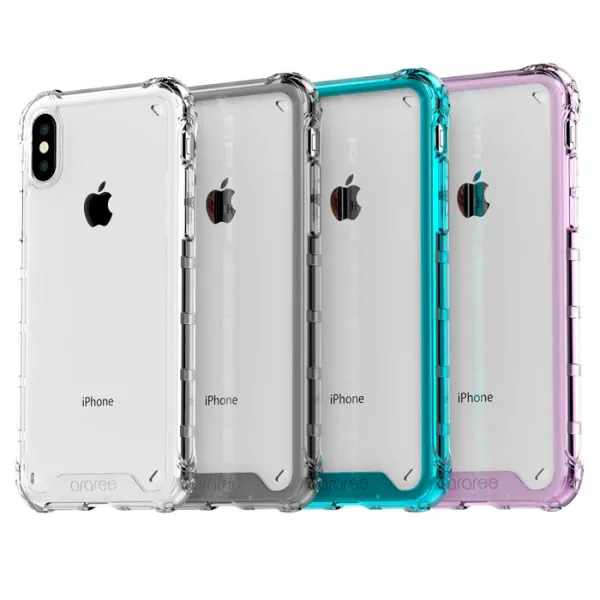 Чехол для смартфона Apple iPhone XS Max Araree/ Back/ TPU/ Прозрачный Черный photo 2 Чехол для смартфона Apple iPhone XS Max Araree/ Back/ TPU/ Прозрачный Черный photo 2