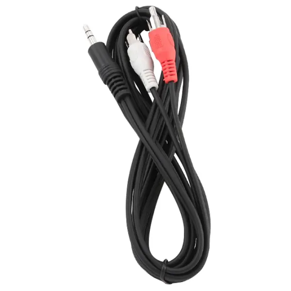 Cablu audio Cablexpert 3.5 mm + 2 RCA 2.5 m/ Black photo 3