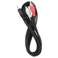 Аудио кабель Cablexpert 3.5 mm + 2 RCA 2.5 м/ Черный photo 3