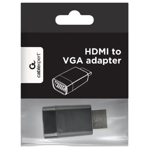 Adapter Gembird A-HDMI-VGA-001 Black photo 2