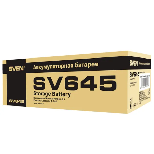 Acumulator pentru UPS Sven SV645 6 V 4.5 A Black photo 4