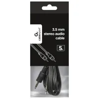 Аудио кабель Cablexpert 3.5 mm + 3.5 mm 5 м/ Черный photo 4