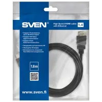 Кабель видео Sven HDMI + HDMI 1.8 м/ Черный photo 4