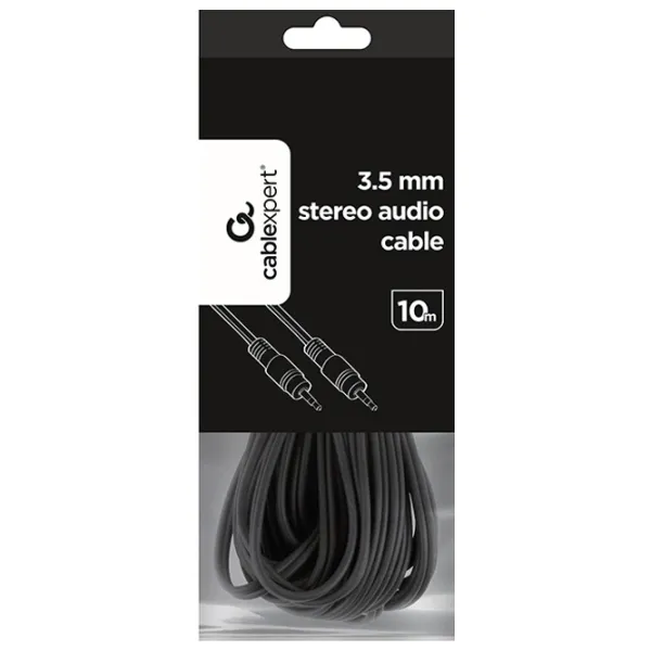 Аудио кабель Gembird 3.5 mm + 3.5 mm 10 м/ Черный photo 5