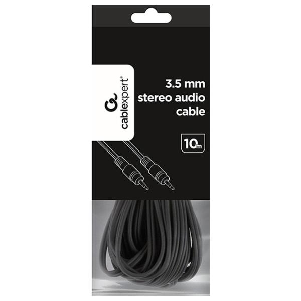 Аудио кабель Gembird 3.5 mm + 3.5 mm 10 м/ Черный photo 5