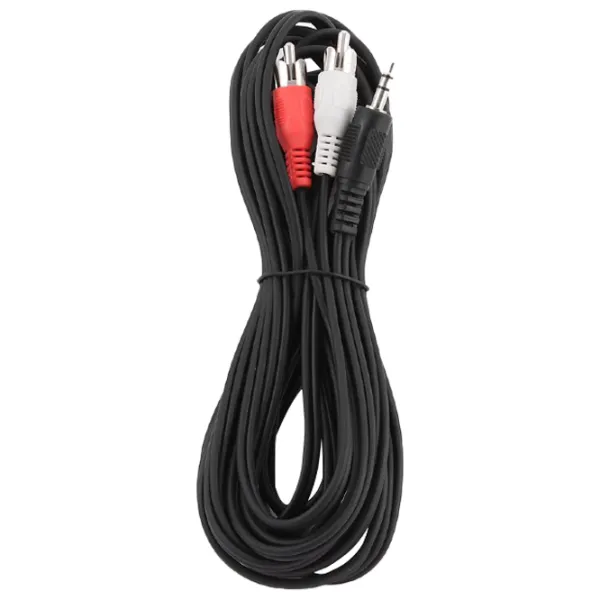 Аудио кабель Gembird 3.5 mm + 2 RCA 5 м/ Черный photo 2
