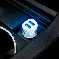 Încărcător auto Hoco Z1 2.1 A/ White photo 4