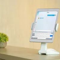 Suport pentru telefon Remax Suport mobil for iPad white-Gray (RM-C16) White photo 3