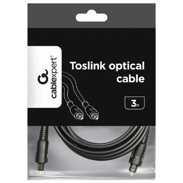 Cablu audio Cablexpert Toslink + Toslink 3 m/ Black photo 5