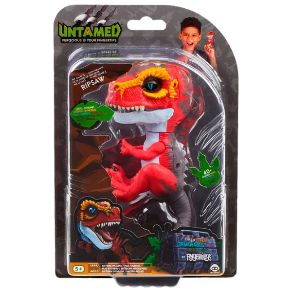 Jucărie interactivă WowWee Fingerlings Dinosaurs T-Rex 5+/ Red photo 6