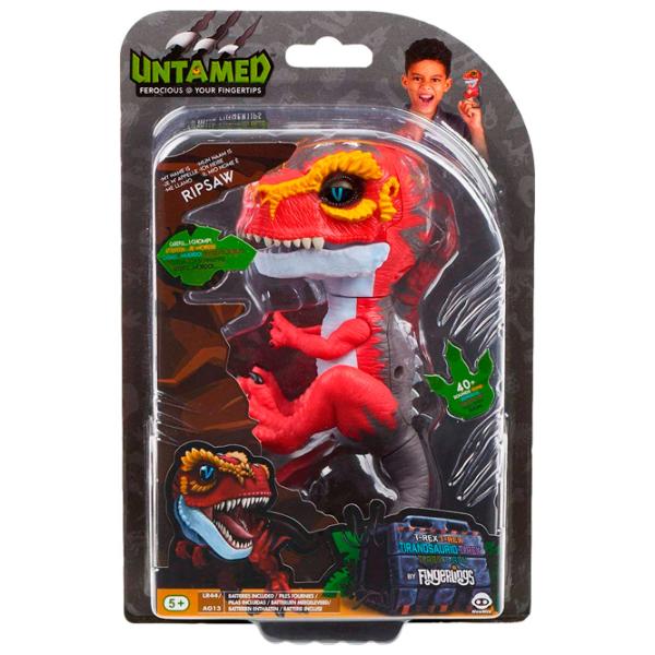 Jucărie interactivă WowWee Fingerlings Dinosaurs T-Rex 5+/ Red photo 6