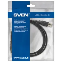 Кабель данных Sven USB Type-A + USB Type-B 5 м/ Черный photo 4