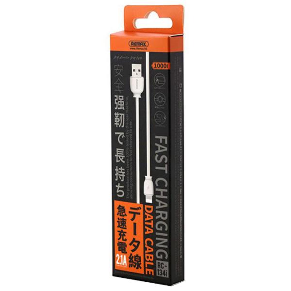 Кабель для телефона RC-134i Remax USB Type-A + Lightning 1 м/ Белый photo 4