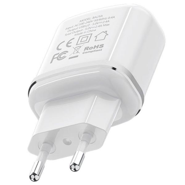 Сетевое зарядное устройство Borofone BA25A Черный photo 3