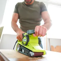 Шлифовальная машина Ryobi EBS800 Ленточная/ Зелёный photo 6