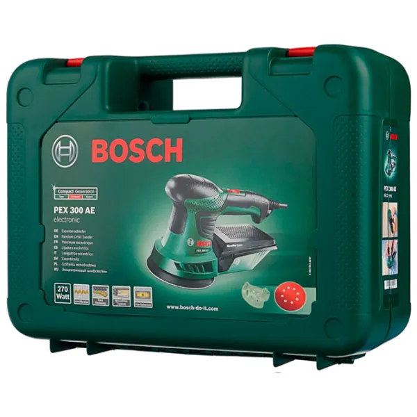 Шлифовальная машина Bosch PEX 300 AE Эксцентриковая/ Зелёный photo 5