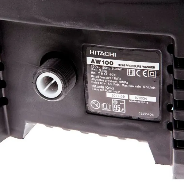 Maşină de curăţat cu presiune Hitachi AW100NS 1400 W photo 8